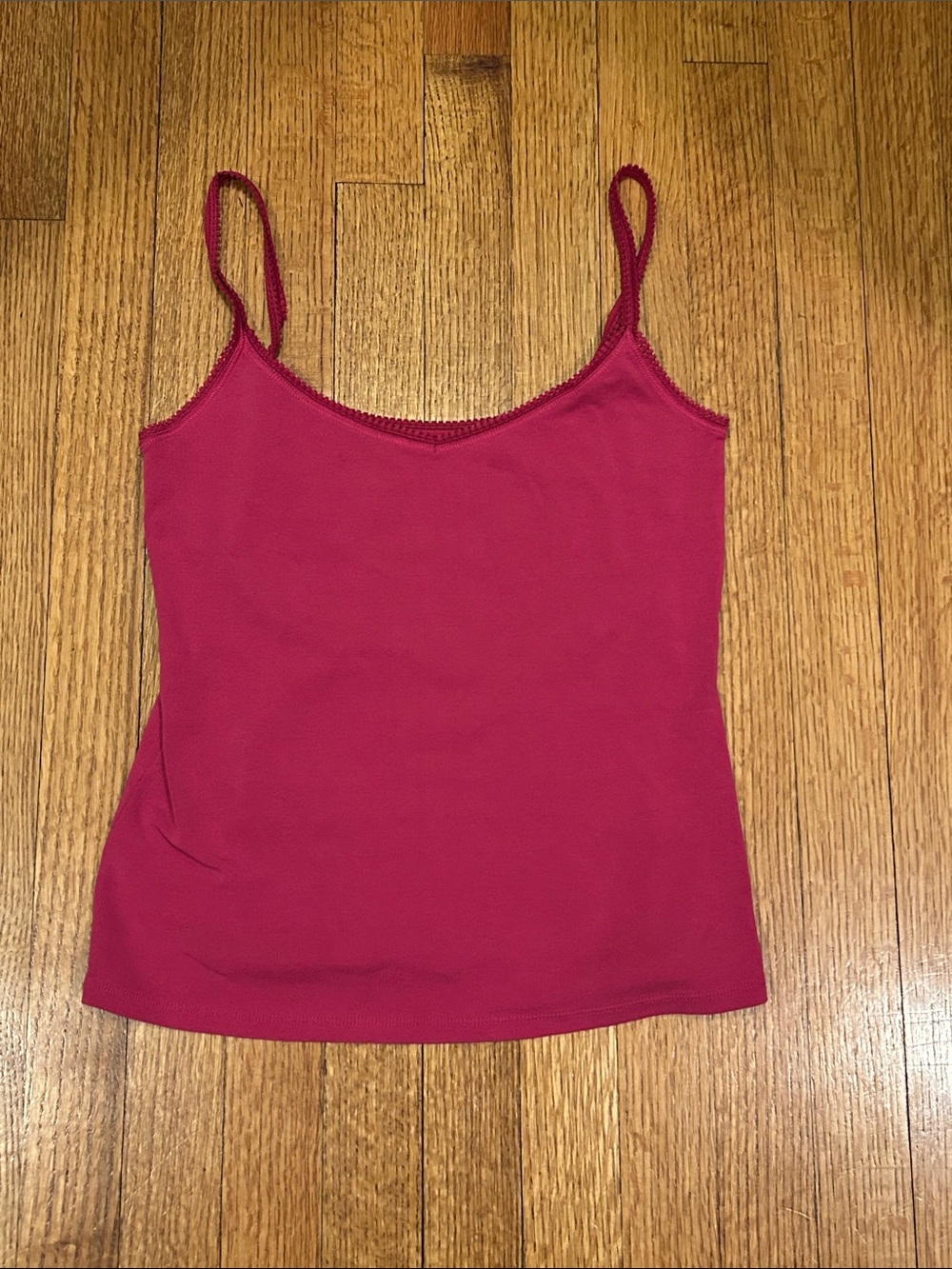 On Gossamer Raspberry Slim-Strap Tank Top